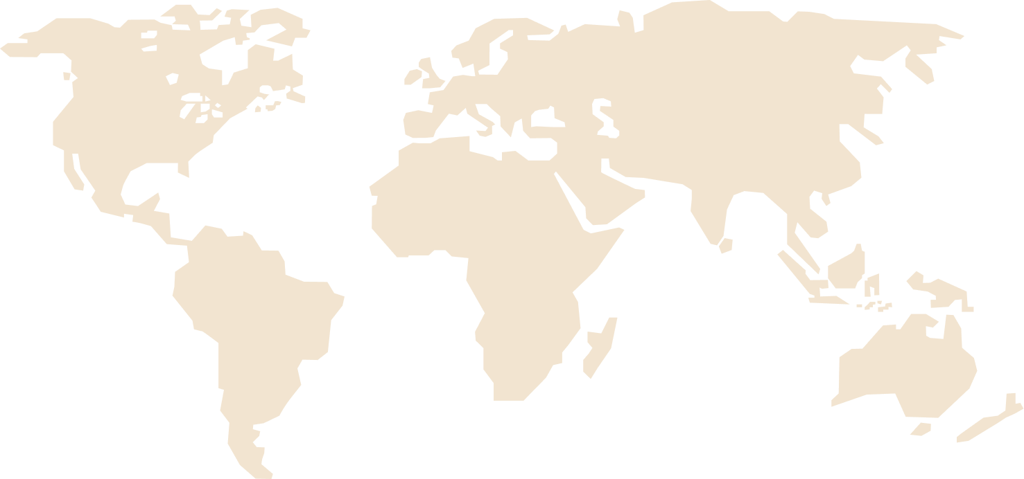 World map with locations